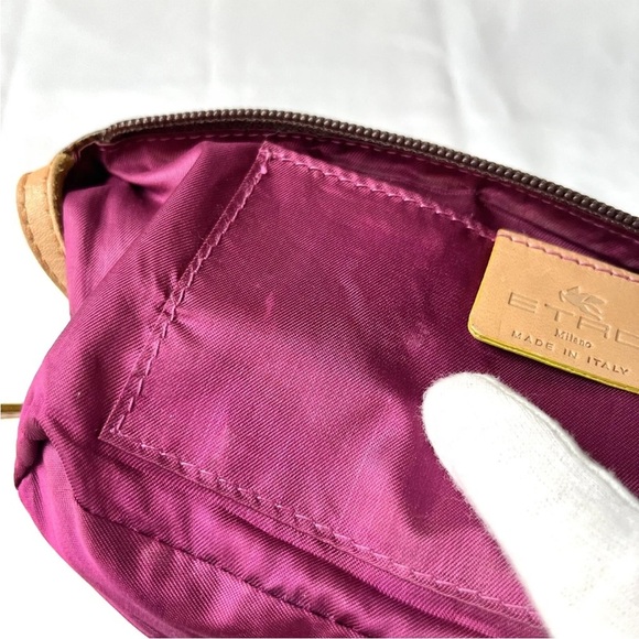 EUC ETRO mini handbag Purse Paisley shoulder bag - Picture 11 of 16